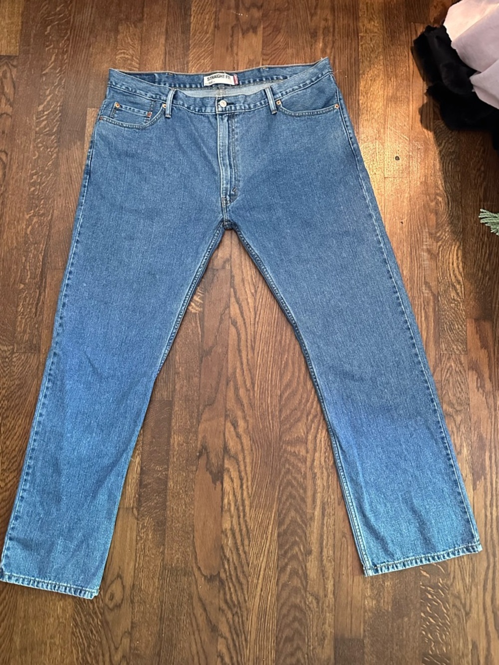 Levi's Straight Fit Blue Denim Jeans